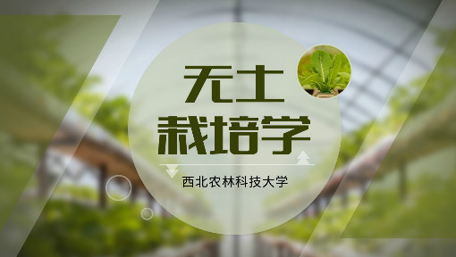 无土栽培学