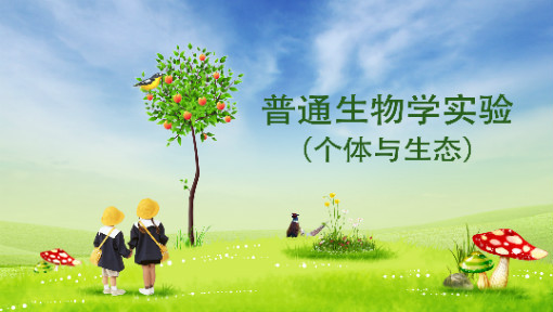 普通生物学实验（个体与生态）